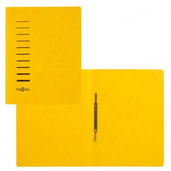Cartella con pressino - cartone - A4 - giallo - Pagna
