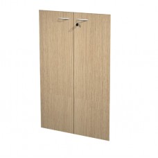 Coppia ante Easy - per mobile medio - 80 x 115 cm - spessore 18 mm - melaminico - rovere