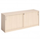Mobile Agorà - basso - con ante scorrevoli - 185 x 46 x 73 cm - rovere