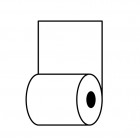 Rotolo per distributori self service - carta termica BPA free - 59,5 mm x 85 mt - 70 g/m² - diametro esterno 90 mm - anima 18 mm - Rotolificio Pugliese