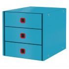 Cassettiera Click&Store Cosy - 3 cassetti - blu - Leitz