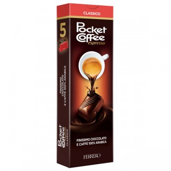 Pocket coffee - gusto cioccolato/caffè - Ferrero - conf. 5 pezzi Pocket coffee - gusto cioccolato/caffè - Ferrero - conf. 5 pezzi