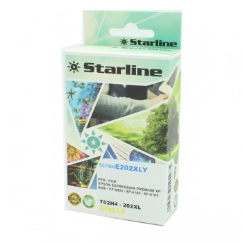 Starline - Cartuccia Ink compatibile per Epson 202XL - Giallo - 13ml