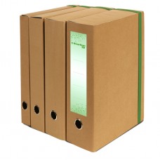 Scatola progetto con elastico - cartone FSC- dorso 8 cm - 25x35 cm - avana - Starline